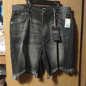 Lee Men's Dark Gray Jean Shorts